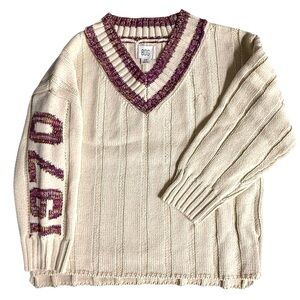UO Brooks 1970 Cricket V-Neck Sweater BDG